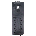 REGULADOR DE VOLTAJE PROTECTOR DE PICOS 8 TOMAS 1000VA 500W RETIE RJ11