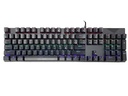 TECLADO GAMER MECANICO CON NUMERICO RGB MULTICOLOR RESISTENTE USB ABS