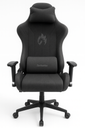 SILLA GAMER RECLINABLE ERGONOMICA PAÑO NEGRA HIROTO 2D