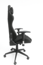 SILLA GAMER RECLINABLE ERGONOMICA PAÑO NEGRA HIROTO 2D