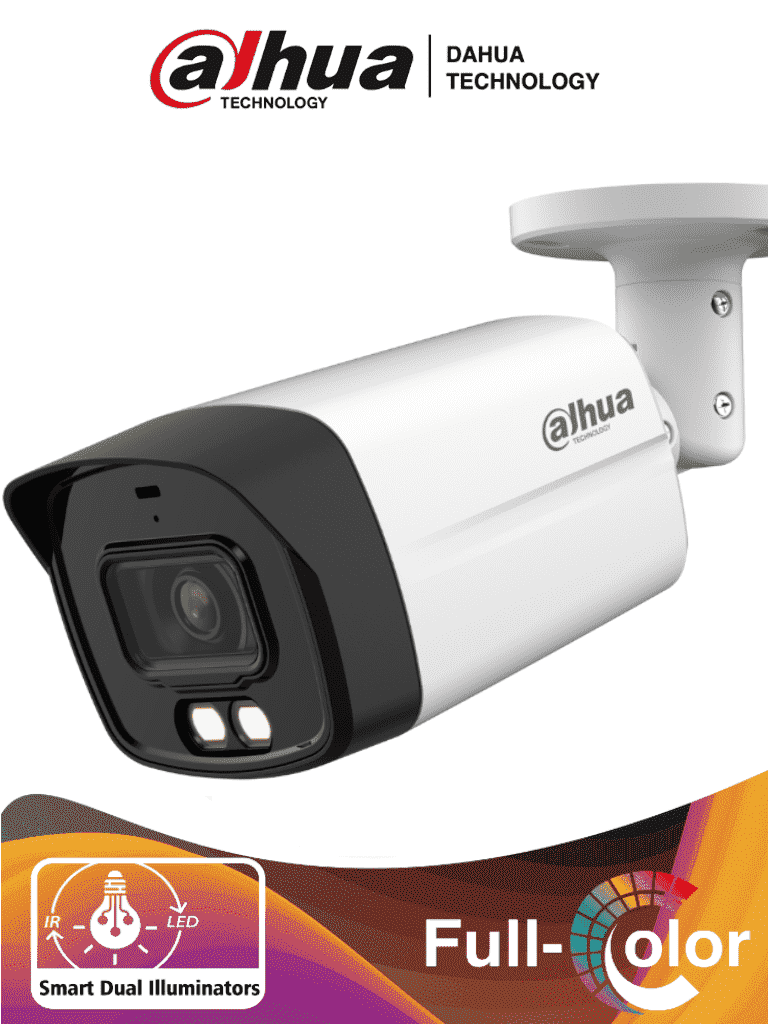 CAMARA DE SEGURIDAD BALA 5MP IP67 EXTERIOR 80M FULL COLOR CON MICROFONO 2.8M