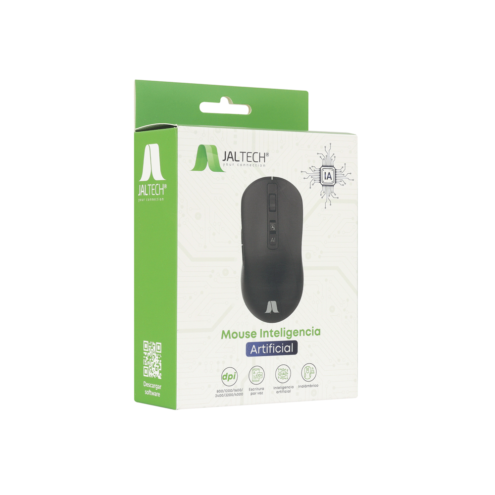 MOUSE BLUETOOTH CON INTELIGENCIA ARTIFICIAL USB BATERIA RECARGABLE TIPO C 2.4GHZ 3200 DPI