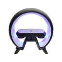 PARLANTE RGB GAMER V INVERSA BLUETOOTH RELOJ BATERIA 3W CARGA INALAMBRICA 15W