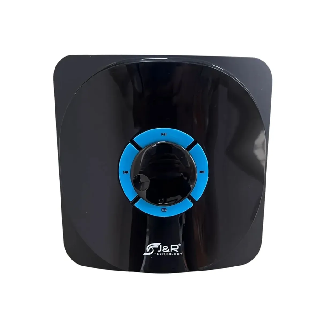 TEATRO EN CASA PARLANTES JYR 100W BLUETOOTH CLASE D 2.1 NEGRO AZUL USB BAJO BASS