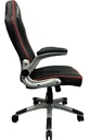 SILLA GAMER BRAZOS ABATIBLES MIKURA ALCOLCHONABLE ERGONOMICA ROJA