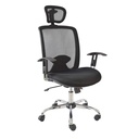 SILLA DE OFICINA CON APOYO LUMBAR Y BRAZOS GRADUABLES ROMA