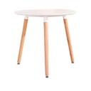 MESA COMEDOR REDONDA EAMES EN MADERA MODERNA 80 X 80 X 73