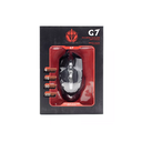 MOUSE OPTICO LED USB 6 BOTONES GAMER DPI 2400 ERGONÓMICO