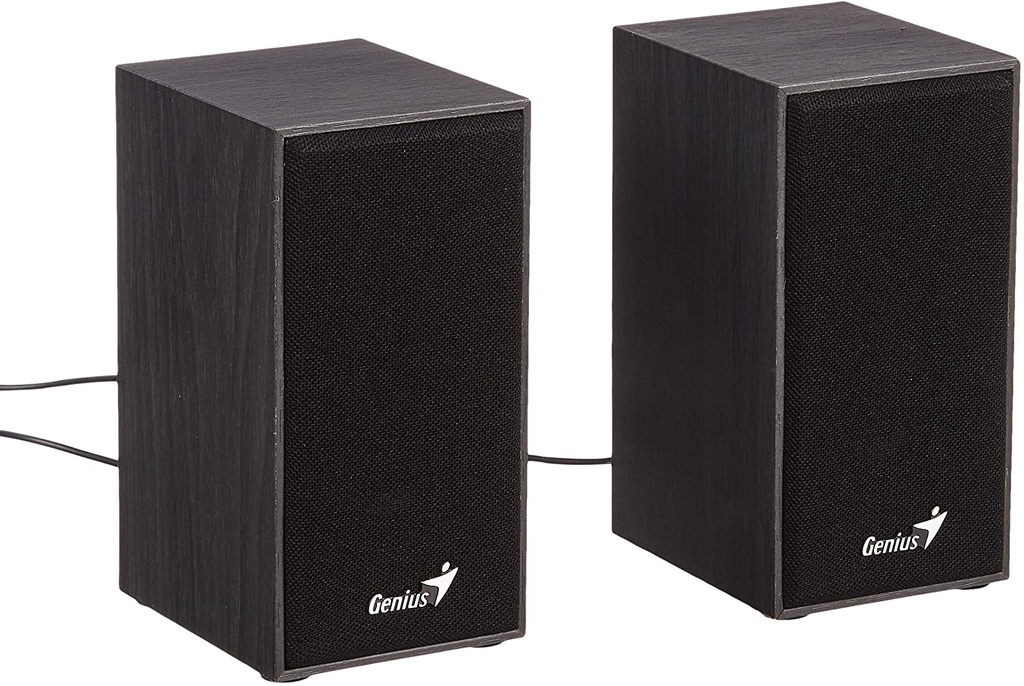 PARLANTES GENIUS SP - HF180 MADERA 6 WATTS 3.5 MM USB