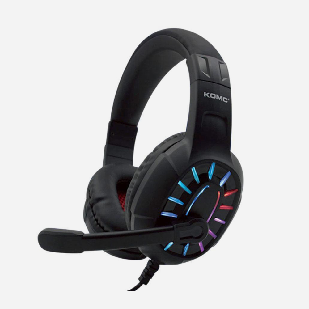 AUDIFONOS GAMER USB HEADSET KOMC G313 RGB MICROFONO