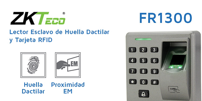 LECTOR DE HUELLA, TECLADO, PROXIMIDAD, COMPATIBLE CON PANELES