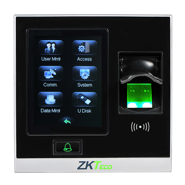 CONTROL DE ACCESO 1500 HUELLAS ZKTECO SF400 TOUCH  TARJETAS
