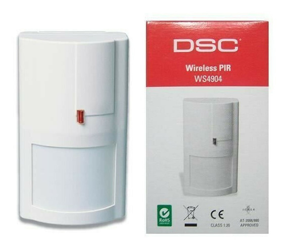 SENSOR MOVIMIENTO INFRARROJO 433 PIR INALÁMBRICO WS4904 DSC