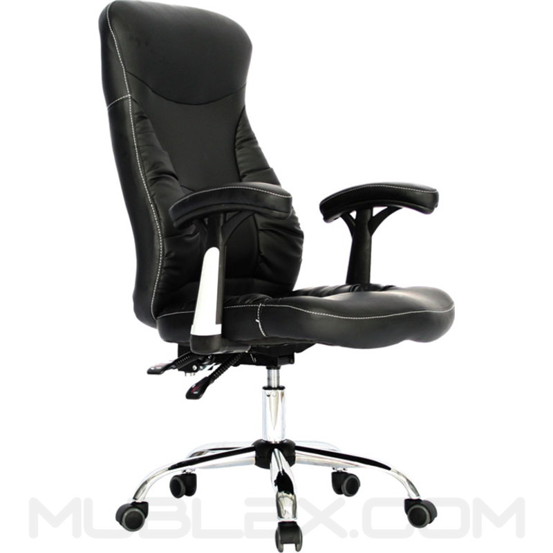 SILLA PARA OFICINA EJECUTIVA EN CUERINA RECLINABLE GIRATORIA BELGRADO