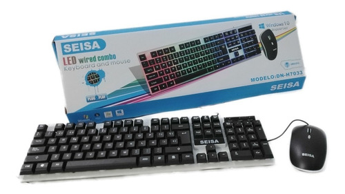 COMBO GAMER RETROILUMINADO SEISA DN-H7033