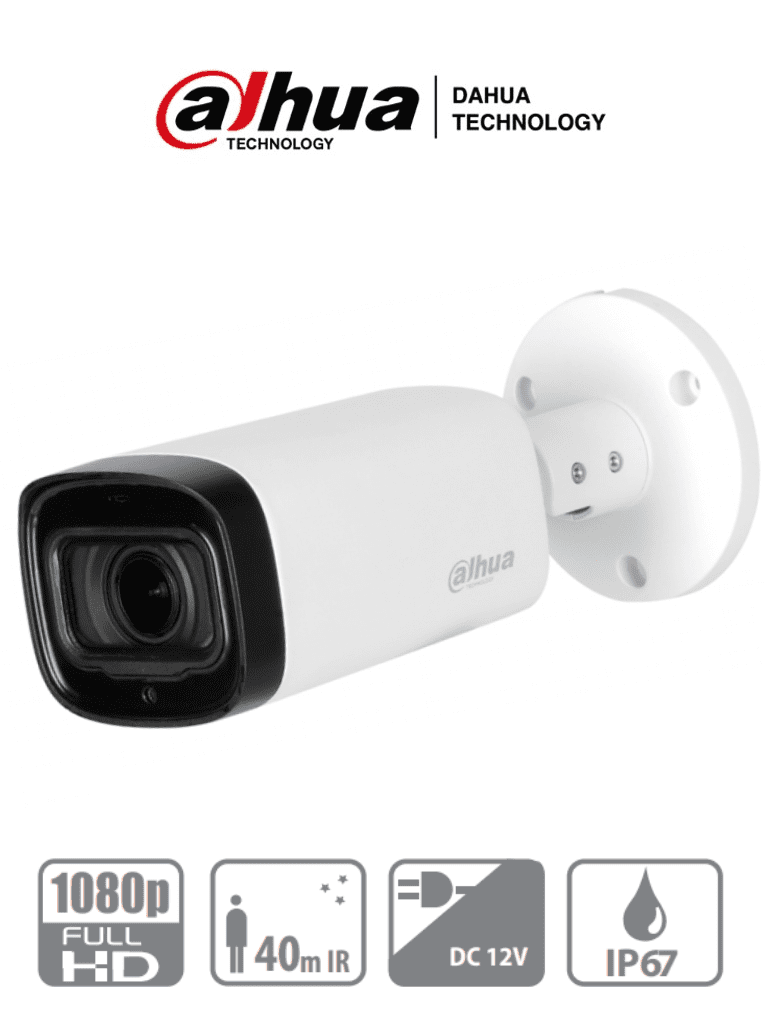 CAMARA 4 EN 1 1/2,7" CMOS 1080P TIPO BALA LENTE VARIFOCAL 2,7-12MM FOV 33°-106° DWDR IR 30M IP67