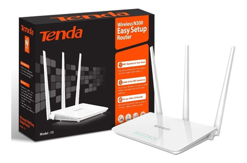 ROUTER REPETIDOR TENDA INALÁMBRICO F3 ALTO RENDIMIENTO