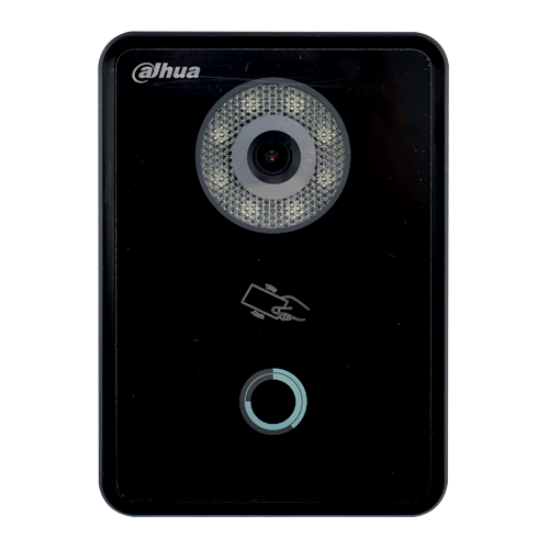 INTERCOM IP NEGRO VIDRIO TEMPLADO 1/4" 1MP CMOS FOV 70° 1 BOTON IP65 12VDC SIP