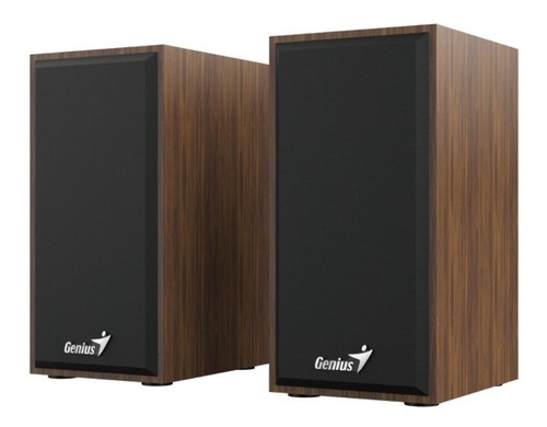PARLANTES GENIUS SP - HF180 MADERA 6 WATTS 3.5 MM USB