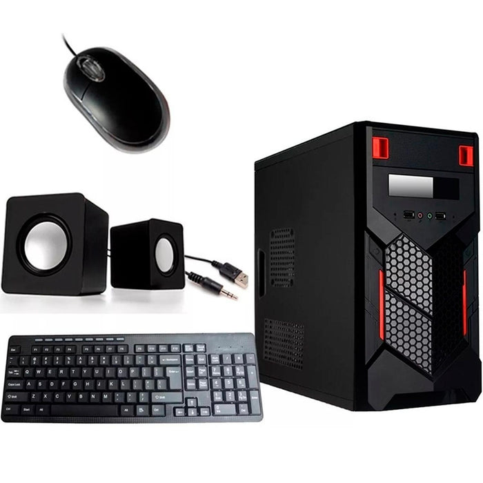 GABINETE XTECH ATX MICRO-ATX KIT TECLADO MOUSE Y BOCINAS