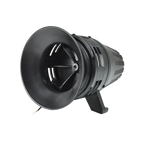 SIRENA DE 110V EXTERIOR REDONDA POTENTE NEGRA