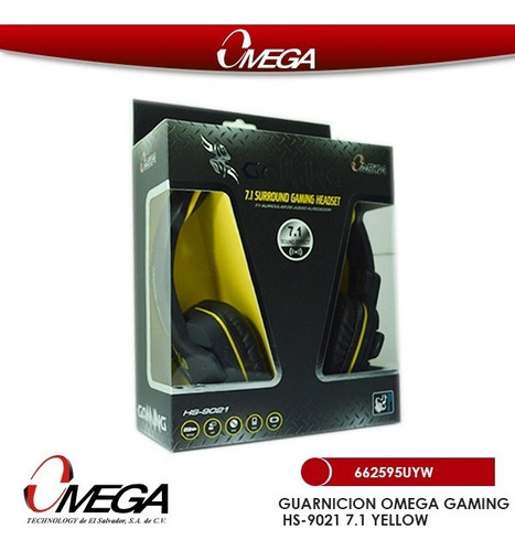 DIADEMA GAMER OMEGA 7.1 USB SONIDO HD