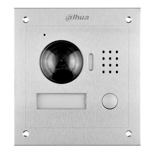 INTERCOMUNICADOR IP EXTERIOR METALICO CAMARA 1,3MP FOV 90° 1 BOTON 12VDC