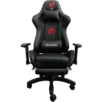 SILLA GAMER RECLINABLE ERGONOMICA NEGRA KITSUNE