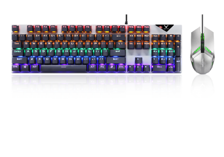 COMBO GAMER SEMIPROFESIONAL TECLADO MECANICO + MOUSE GAMER 2400DPI