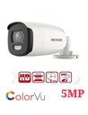 CAMARA TURBO 5MP BALA EXIR 0.0005LUX 3D DNR WDR 130 dB F3.6MM COLOR VU IP67 METAL HIKVISION
