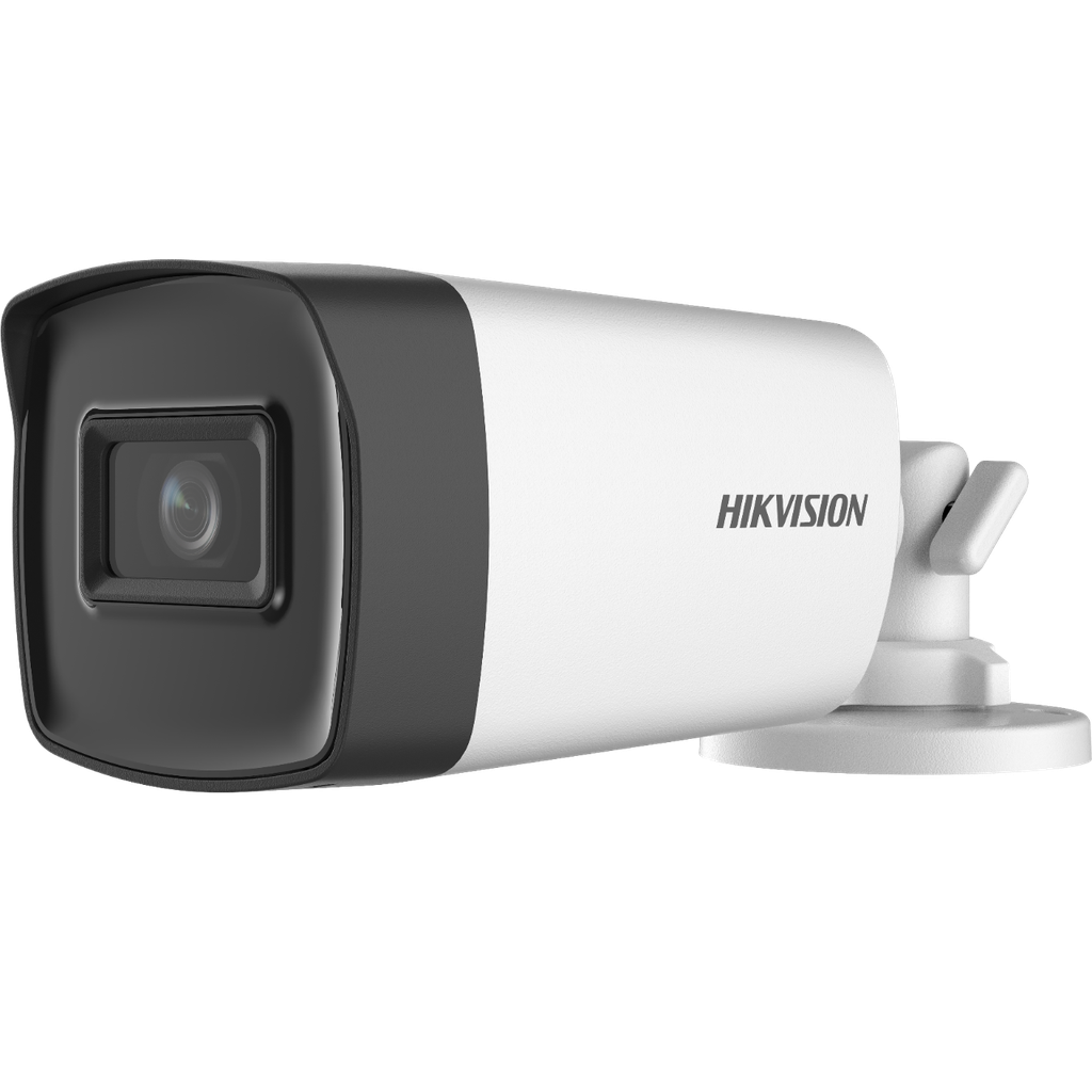 CAMARA TURBO 5MP BALA EXIR 0.01 LUX 40m IR F2.8MM IP67 SEMI METALICA HIKVISION