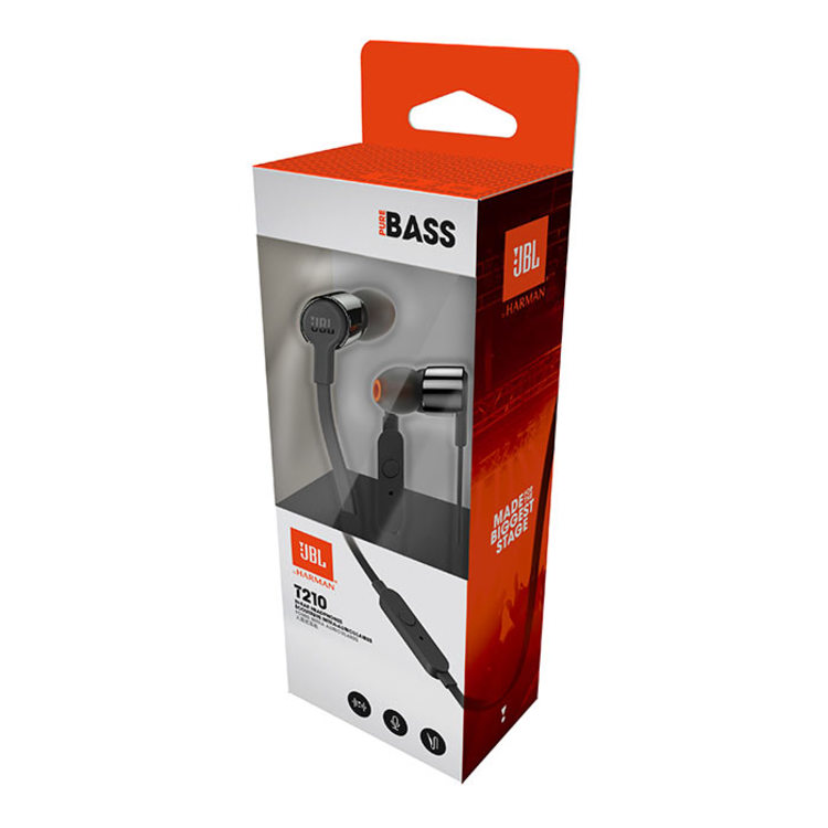 AUDIFONOS JBL NEGROS T210 AURICULARES CONTRARUIDO