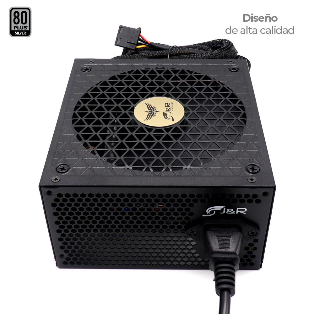 FUENTE DE PODER GAMER PSU-006 550W JYR 80 PLUS CERTIFICADA