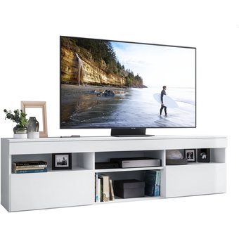 RACK GABINETE PARA TV PARIS DE 65 PULGADAS COLOR BLANCO