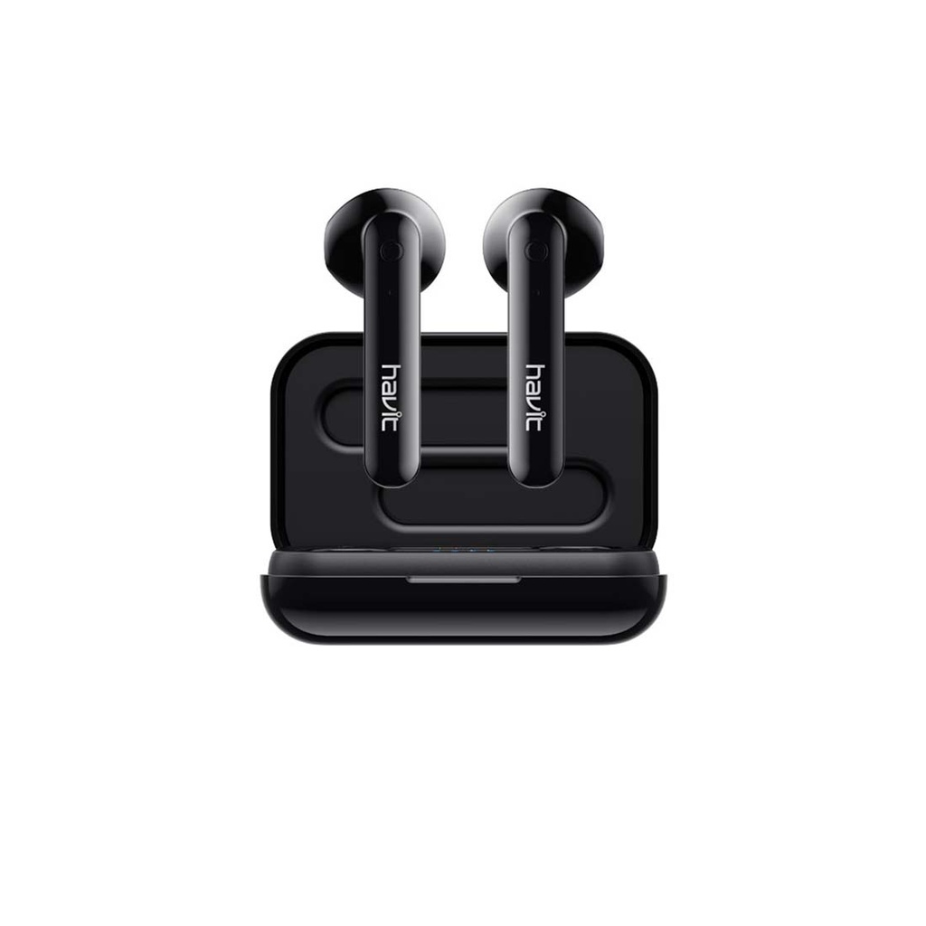 AUDIFONOS BLUETOOTH NEGROS ERGONOMICOS AIRPODS HAVIT