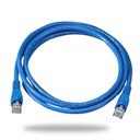 PATCH CORD CAT 6 COBRE 1 METRO COLOR AZUL RED UTP