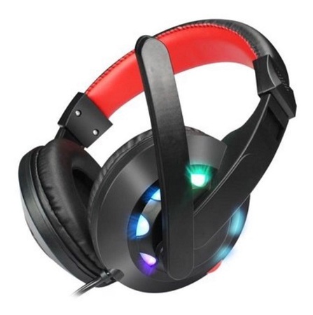 DIADEMA GAMER USB LED + 3.5M + CONVERTIDOR UN JACK RGB