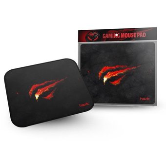 PAD MOUSE GAMER HV-MP837 25 X 21 CM ROJO TELA GOMA NEGRO HAVIT