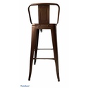 SILLA BAR BUTACO TOLIX METALICO BRILLANTE COBRE