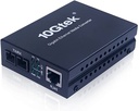 CONVERTIDORES DE MEDIO 10/100/1000MBPS FIBRA DUAL CONECTOR SC MONOMODO SOPORTA HASTA 20KM