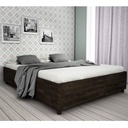 BASE CAMA DOBLE MONACO MADERA MDP 195CM X 146CM CAMARU RUSTIC