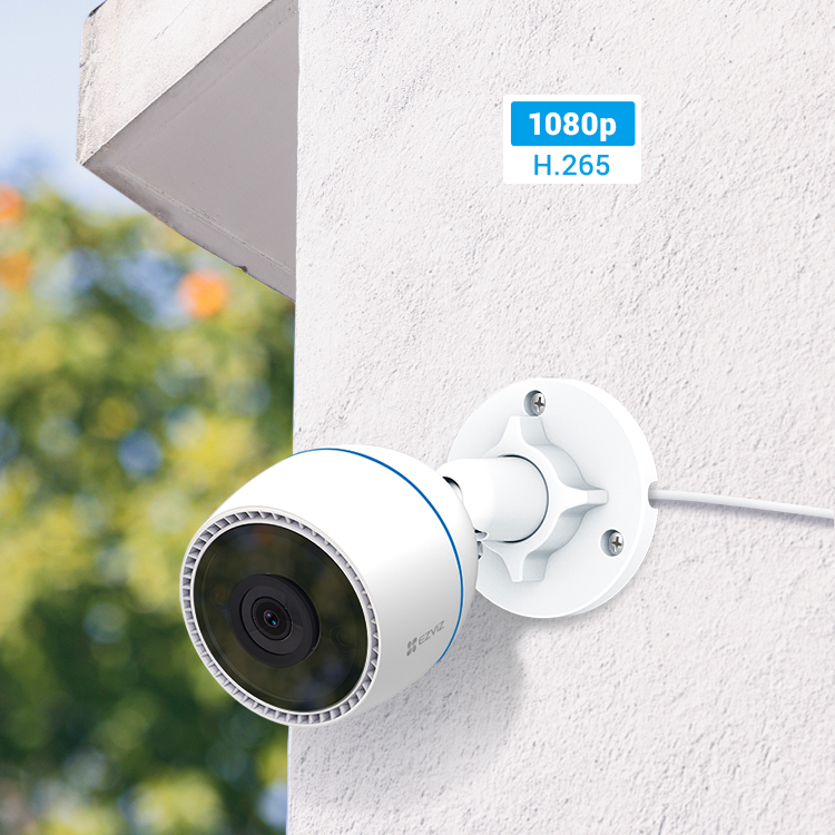 CAMARA IP EZVIZ EXTERNA 2MP 1080P WIFI 2.4GHZ. LENTE 2.8MM 30M MICRO SD
