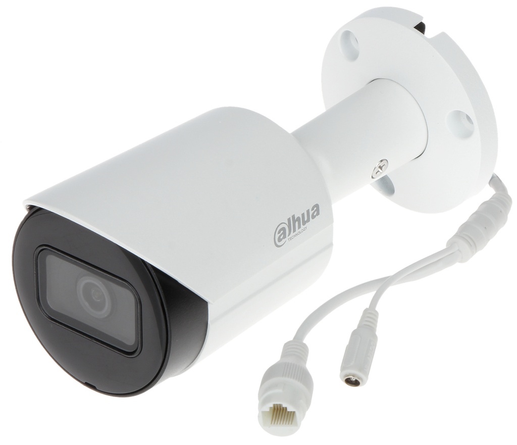 CAMARA IP BALA METALICA 4MP@20FPS 3,6MM FOV 84° IP67 IR 30M WDR 120DB H.265+ 2 IVS POE SLOT MICRO SD