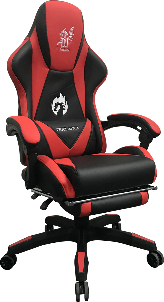 SILLA GAMER BRAZOS FIJOS RECLINABLE ROJA AKIRA