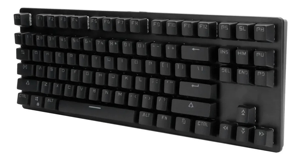 TECLADO MECANICO NEGRO GAMER RETROILUMINADO ERGONOMICO