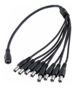 FUENTE CABLE DE PODER PULPO 1X8 ADAPTADOR NEGRO