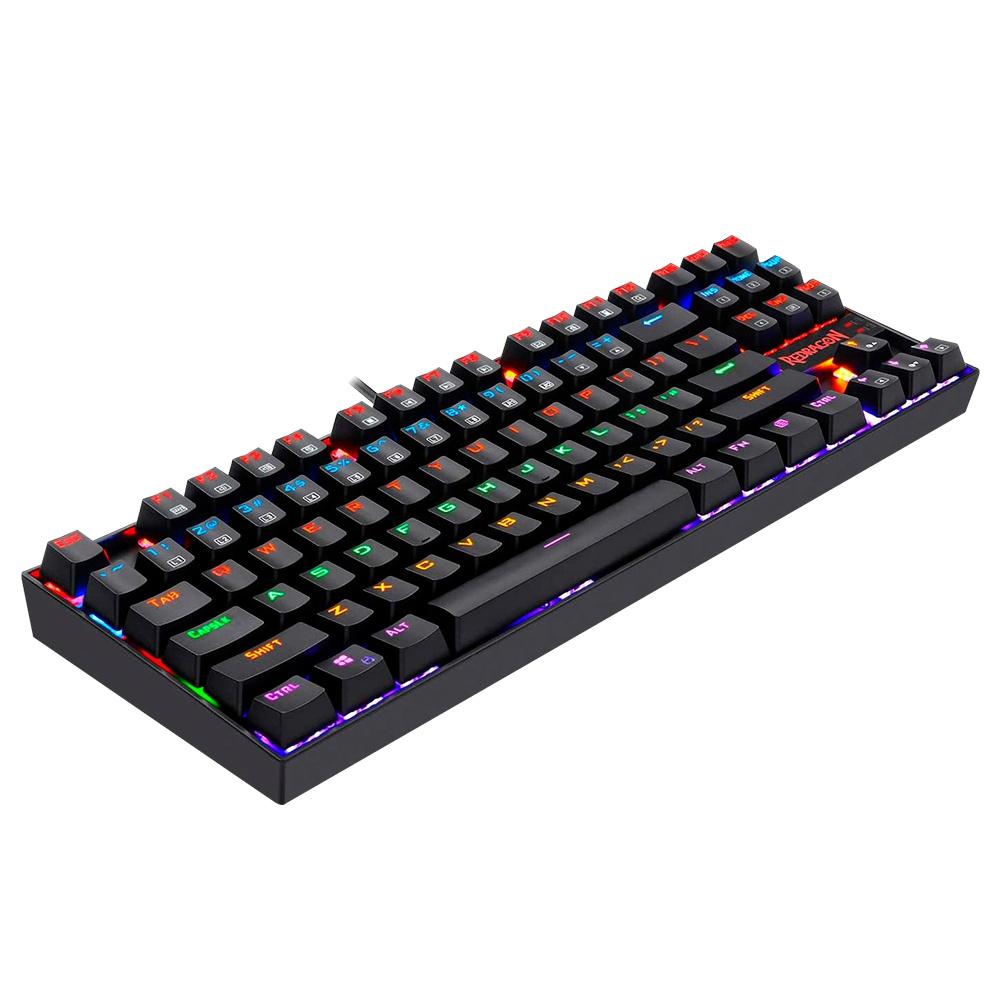 TECLADO GAMER MECANICO NEGRO SW BLUE RGB USB ESPAÑOL