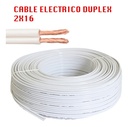 CABLE DUPLEX 2 X 16 BLANCO 100 METROS