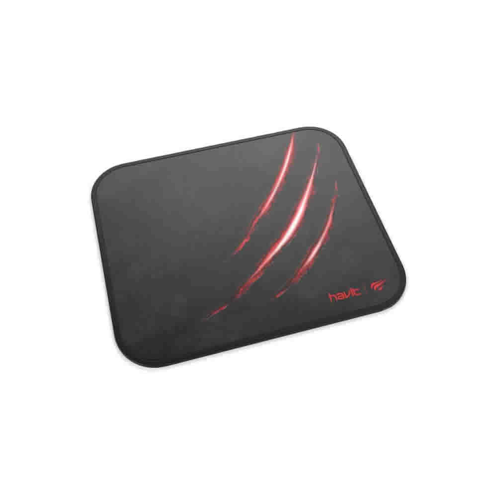 PAD MOUSE GAMER HAVIT 21 X 25CM X 3MM GOMA TELA NEGRO