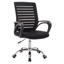 SILLA DE OFICINA MALLA COLLINS SIN CABECERO GIRATORIA BRAZO FIJO